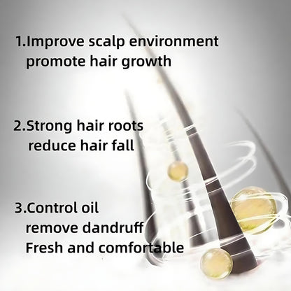 【Buy 1 Get 1 Free】REMIMPI Anti-Hair Fall Hair Loss Treatment Shampoo Oil Control Anti dandruff Haircare Ginseng Ginger Help Hair Growth Jojoba Oat Repair Reduce Hair Loss Scalp Cleanser Conditioner 300ML